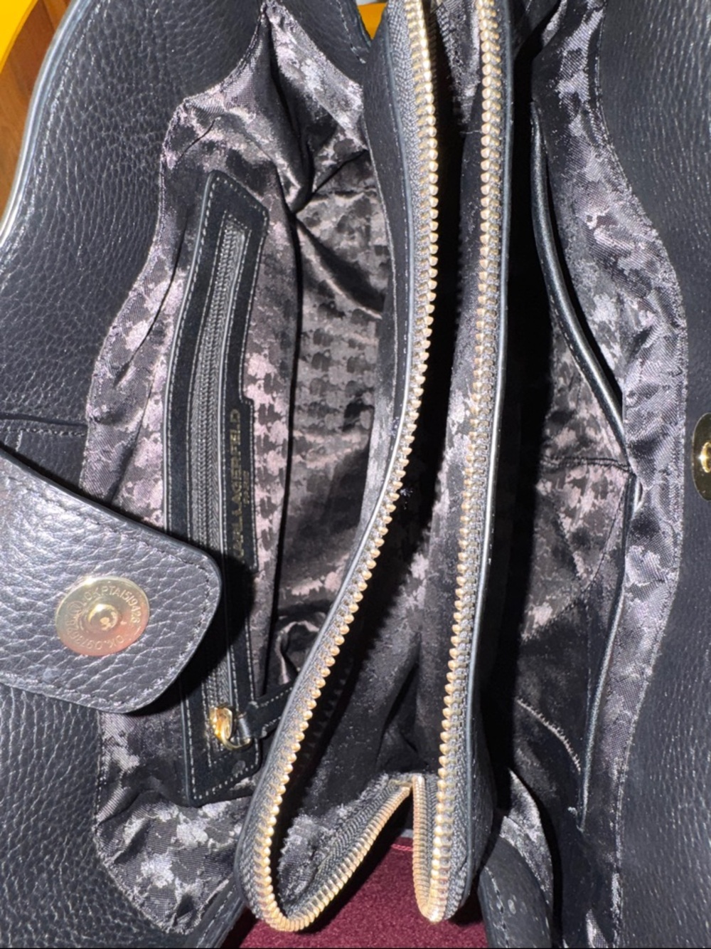 Karl Lagerfeld Paris Charlotte Quilted Leather Tote Bag - Picture 4 of 6